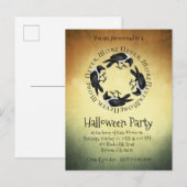Ravens nie mehr Halloween-Party Einladungspostkarte (Vorne/Hinten)