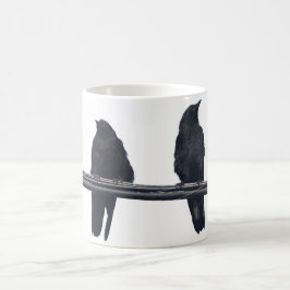 "RAVENS ON A DRAYS" Corvids Wildlife Tasse