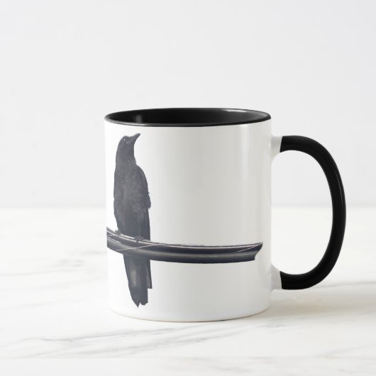 "RAVENS ON A DRAYS" Vogelliebhaber Wildlife Tasse (Rechts)