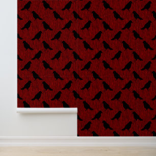 Ravens on Red Tapete