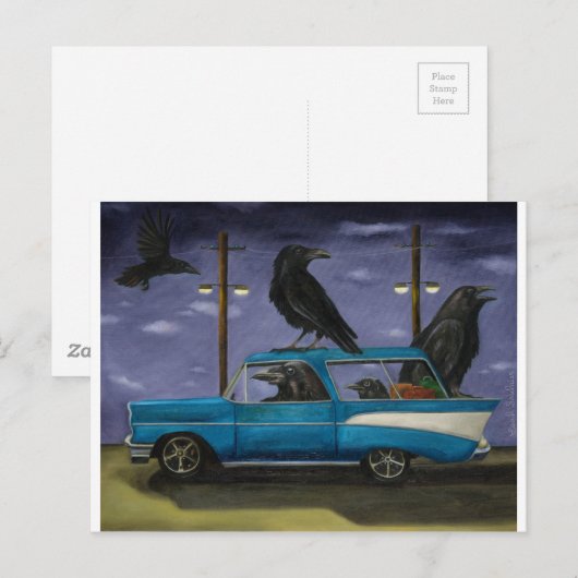 Ravens' Ride Postkarte (Vorne/Hinten)