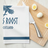 Raven's Roost Pub Wick Schottland Geschirrtuch (Viertel Falte)