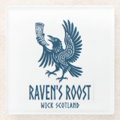 Raven's Roost Pub Wick Schottland Glasuntersetzer (Vorderseite)