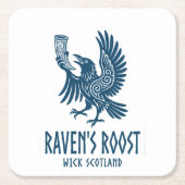 Raven's Roost Pub Wick Schottland Rechteckiger Pappuntersetzer (Vorderseite)