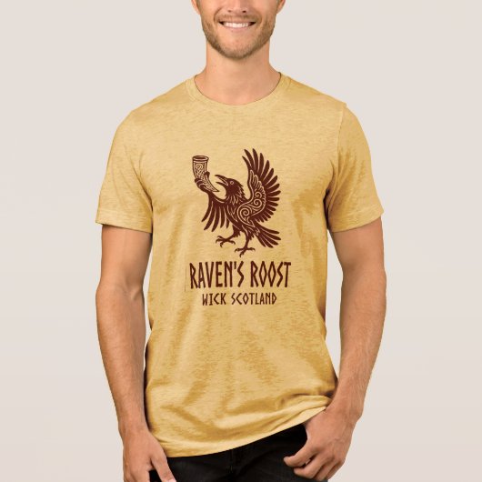 Raven's Roost Pub Wick Schottland Tri-Blend Shirt (Vorderseite)