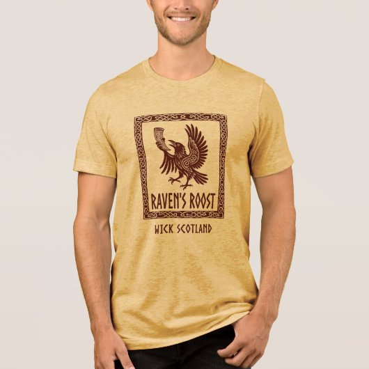 Raven's Roost Pub Wick Schottland Tri-Blend Shirt (Vorderseite)