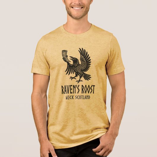 Raven's Roost Pub Wick Schottland Tri-Blend Shirt (Vorderseite)