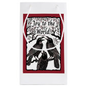 Ravens Sing Joy to the World Kleine Geschenktüte (Rückseite)