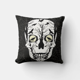 Ravens Skeleton Pillow Wohngestaltung Kissen