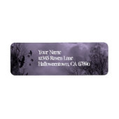 Ravens Spuk Sky Lila Mist Rücksendeadresse (Vorne)