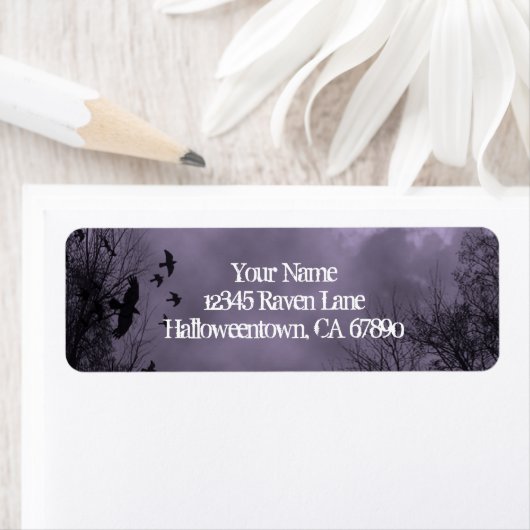 Ravens Spuk Sky Lila Mist Rücksendeadresse (Insitu)