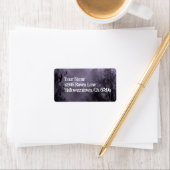 Ravens Spuk Sky Lila Nebeladresse Adressaufkleber (Insitu)