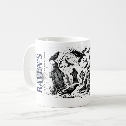Ravens stille Begleiterin Kaffeetasse (Vorderseite Links)