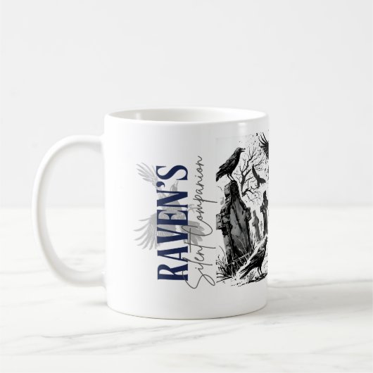 Ravens stille Begleiterin Kaffeetasse (Links)