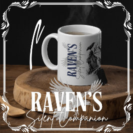 Ravens stille Begleiterin Kaffeetasse