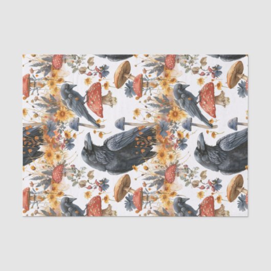 Ravens Toadstocker Mushroom Woodland Seidenpapier (Vorderseite)