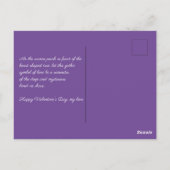 Ravens und Baum in Herzform Postkarte (Rückseite)