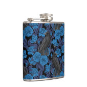 Ravens und blaue Rose Flachmann (Rechts)