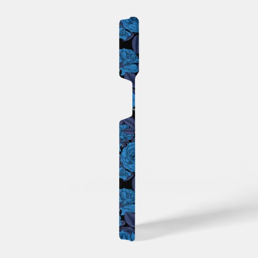 Ravens und blaue Rose iPhone Hülle (Rechte Seite)