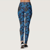 Ravens und blaue Rose Leggings (Rückseite)