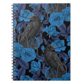 Ravens und blaue Rose Notizblock (Vorderseite)