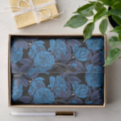 Ravens und blaue Rose Seidenpapier (Geschenk)
