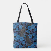 Ravens und blaue Rose Tasche (Rückseite)