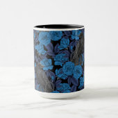 Ravens und blaue Rose Tasse (Zentrum)