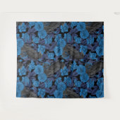 Ravens und blaue Rose Wandteppich (Vorderseite (Horizontal))