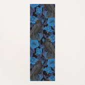 Ravens und blaue Rose Yogamatte (Vorderseite)