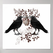 Ravens und Herz Poster (Vorne)