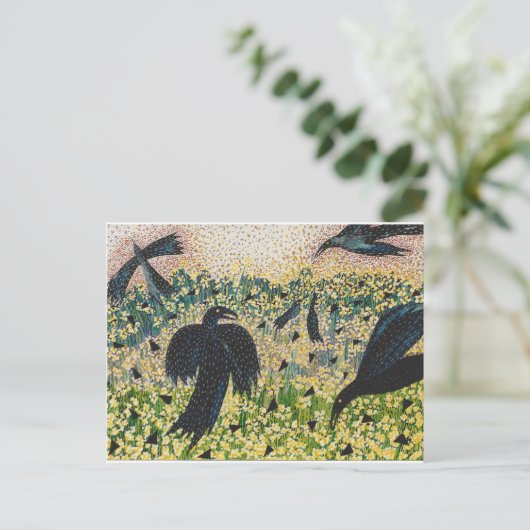 Ravens und Wild Senf Postkarte (Stehend Vorderseite)