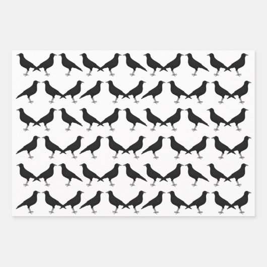 Ravens Wrapping Paper Sheets Geschenkpapier Set (Vorderseite 3)