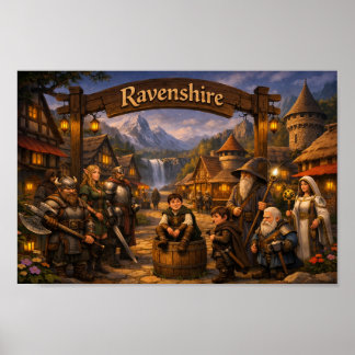 Ravenshire-Dorfplakat Poster
