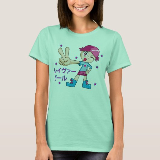 Raver Girl T-Shirt (Vorderseite)