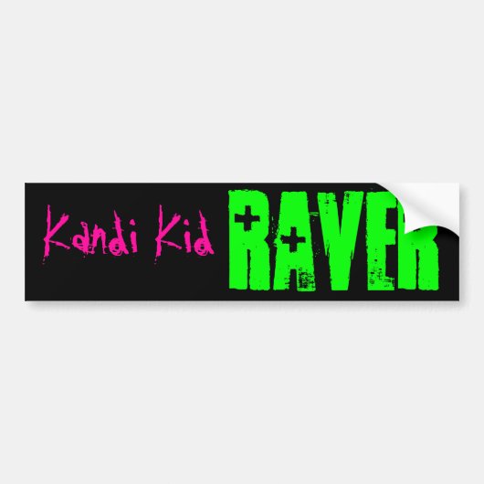 RAVER, Kandi Kind Autoaufkleber (Vorne)