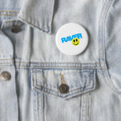 Raver Smilie - DJ Clubbing Rave Party Music Button (Beispiel)