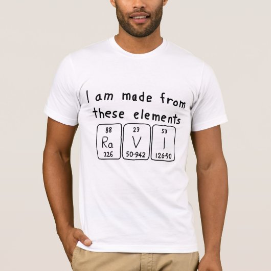 Ravi Periodenname Shirt (Vorderseite)