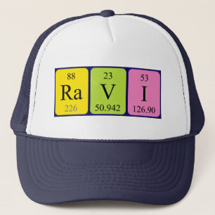 Ravi Periodensystem-Namenhut Truckerkappe