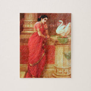 Ravi Varma Malereien-Hamsa Dhayamthi Puzzle