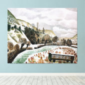 Ravilion - Neujahrsschnee, Leinwanddruck (Insitu (Holzboden))