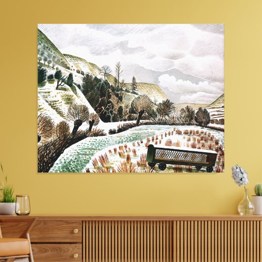 Ravilion - Neujahrsschnee, Leinwanddruck (Insitu (Wohnzimmer))