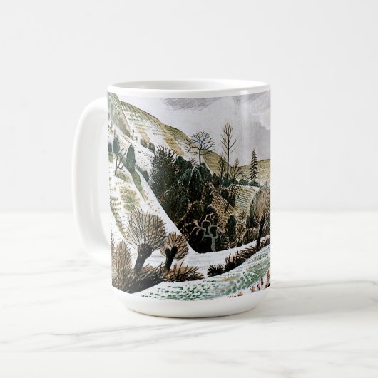 Ravilion - Neujahrsschnee, schöne Kunst Kaffeetasse (Vorderseite Links)