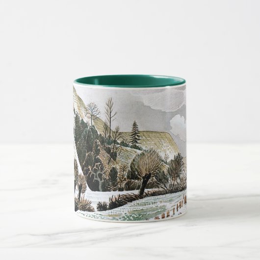 Ravilion - Neujahrsschnee, schöne Kunst Tasse (Zentrum)