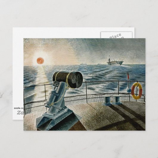 Ravilious Artwork - The Midnight Sun Postkarte (Vorne/Hinten)