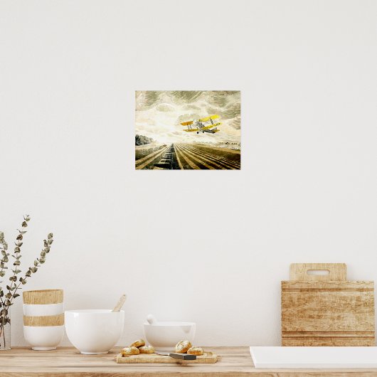 Ravilious, berühmtes Bild Tigermoth Poster (Küche)