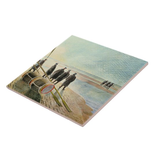 Ravilious - Dangerous Work at Low Tide, Fliese (Seite)