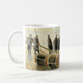Ravilious - Dangerous Work at Low Tide, Kaffeetasse (Links)
