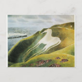 Ravilious - Das Westbury Pferd, schöne Kunst Postkarte (Vorderseite)