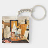 Ravilious - Edward Bawden arbeitet in seinem Studi Schlüsselanhänger (Rückseite)